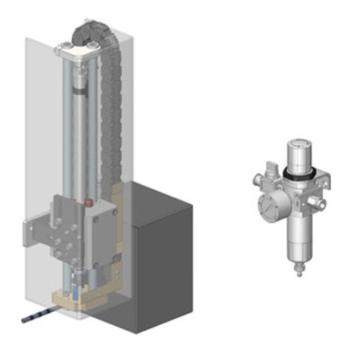Aplicator Pneumatic Apx 7020 Dreapta, Cursă 200 Mm Carl Valentin 92.97.0020A