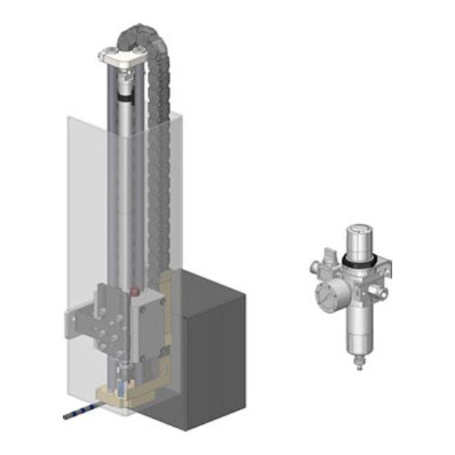 Aplicator pneumatic APX 7030 dreapta, cursă 300 mm Carl Valentin 92.97.0030A