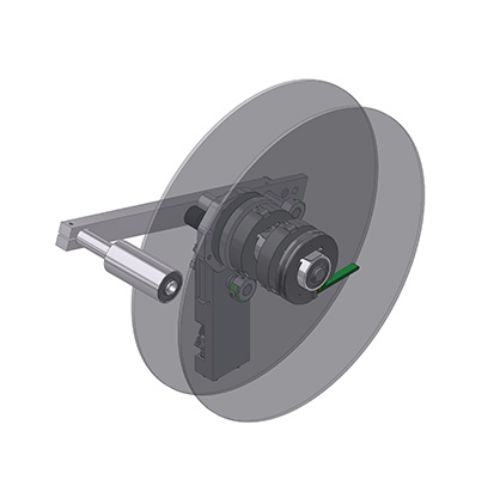 Derulator etichete PA74P ILX 5X dreapta max. Ø 330mm Carl Valentin 9274001B