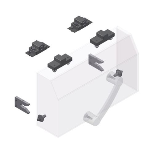 Kit montare Capac conectabil DPM IV Carl Valentin 9068905