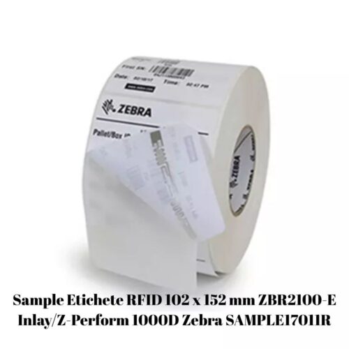 Sample Etichete RFID 102 x 152 mm ZBR2100-E Inlay/Z-Perform 1000D Zebra SAMPLE17011R