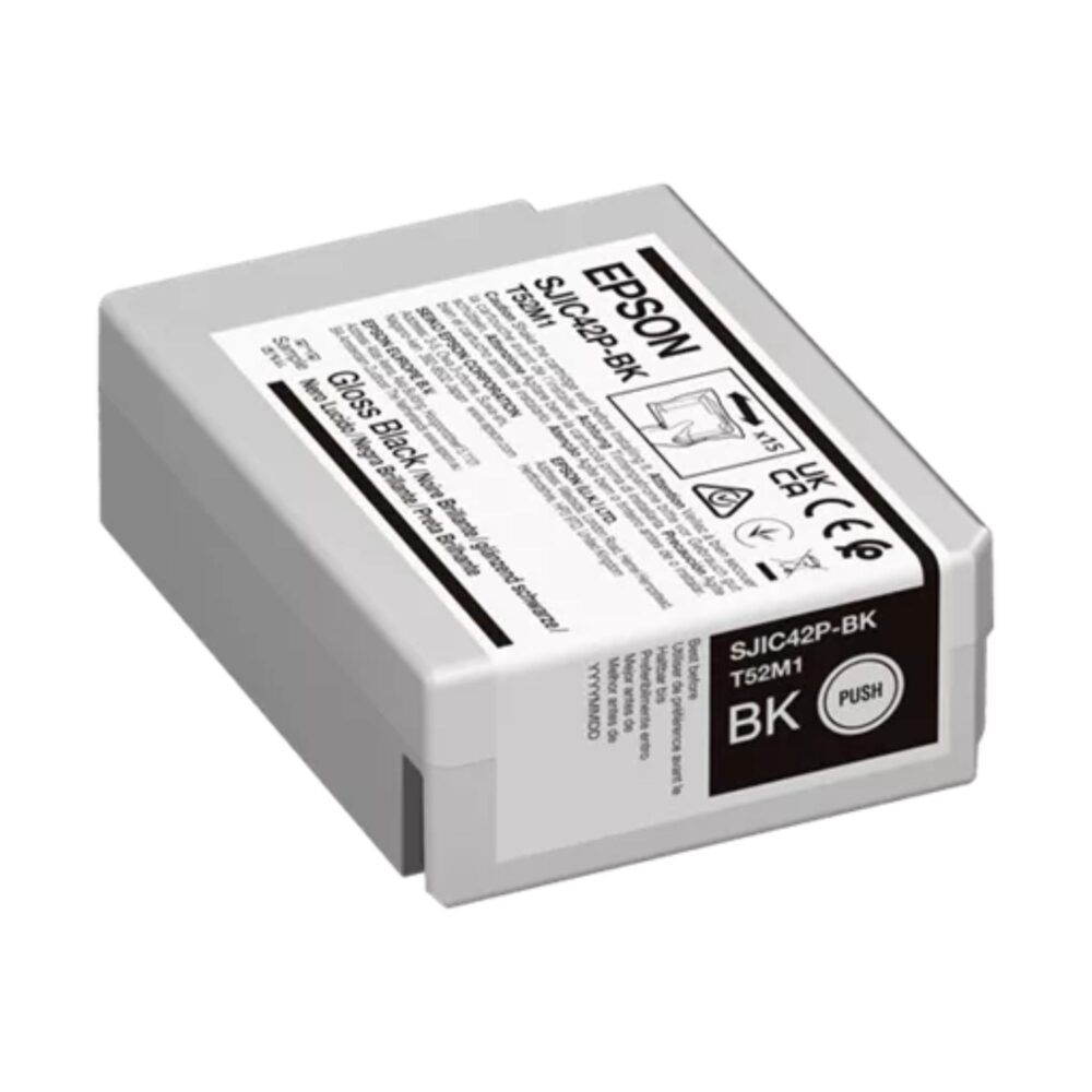 Cartuș cerneală Black Gloss 50 ml pentru ColorWorks C4000 Epson C13T52M140