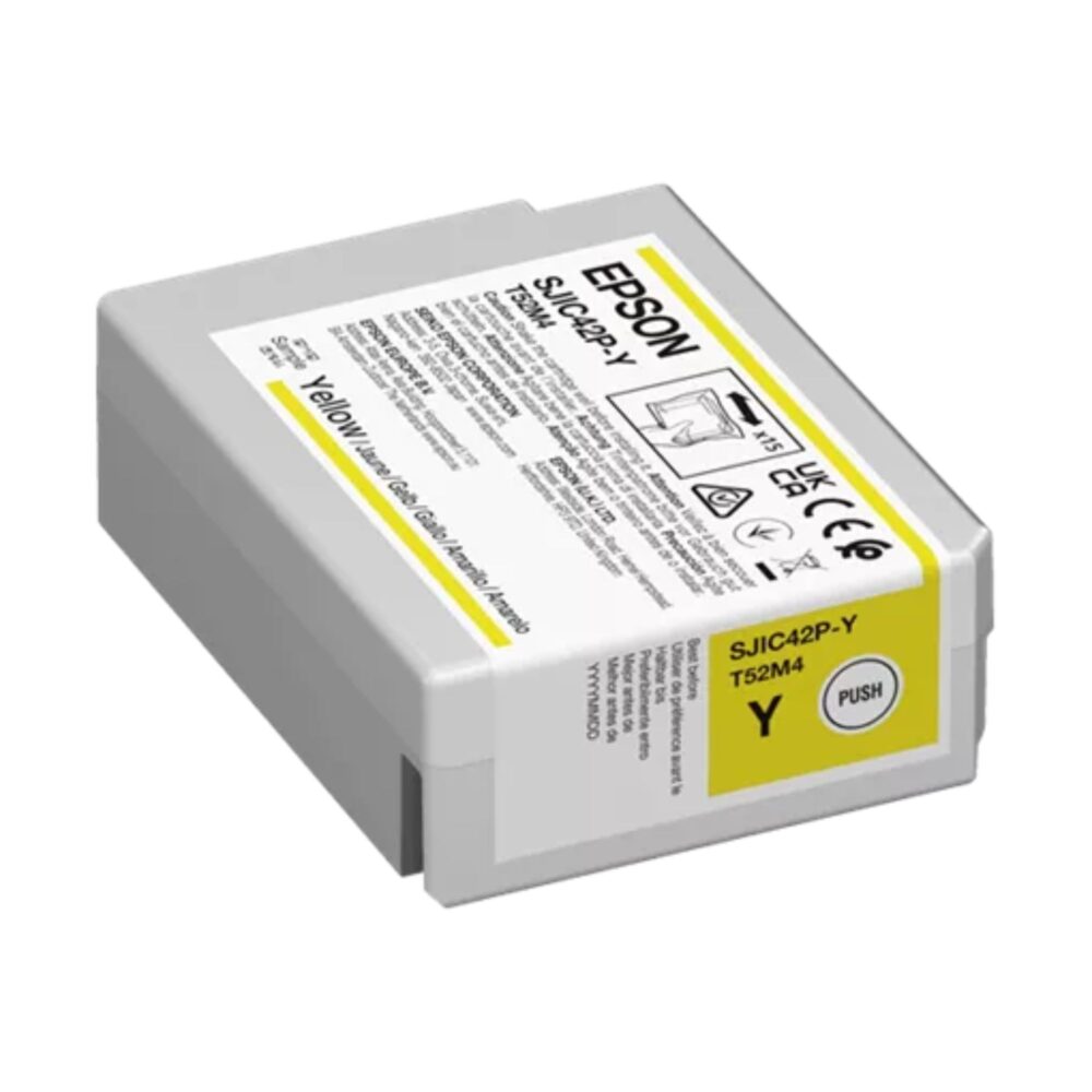 Cartuș cerneală Yellow 50 ml pentru ColorWorks C4000 Epson C13T52M440