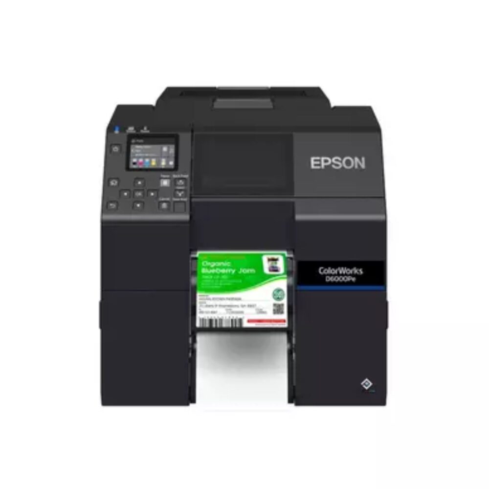 Imprimantă color etichete ColorWorks CW-D6500Pe 8”, 1200x1200 dpi, dye ink, peeler, USB + Ethernet EPSON C31CL91202