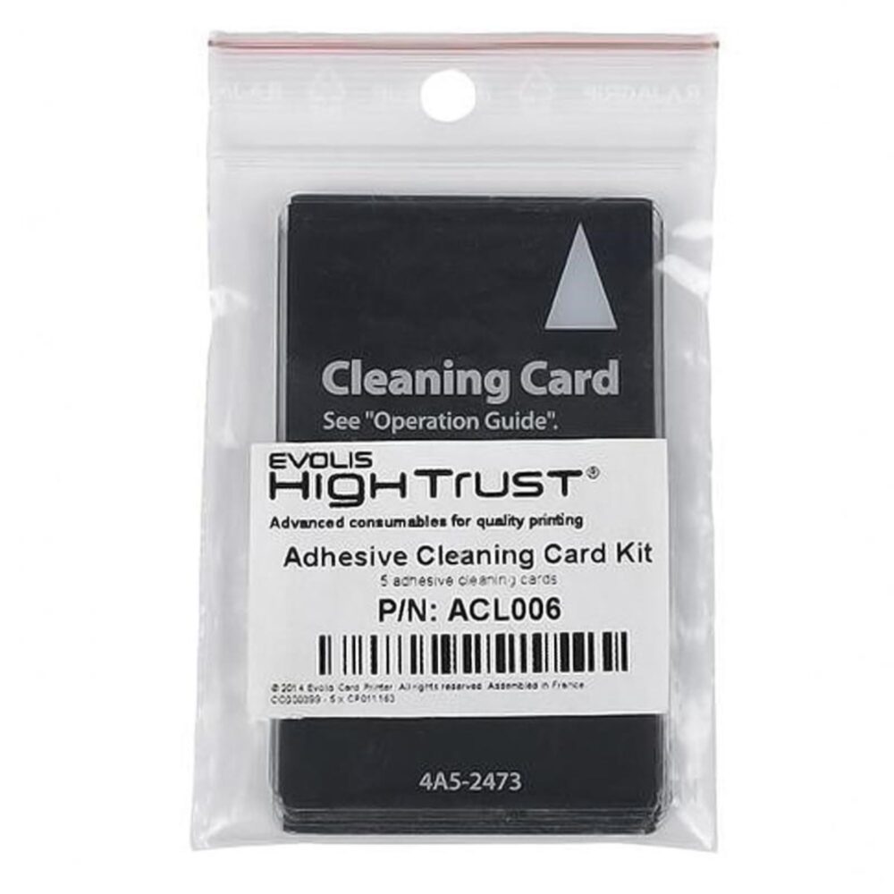 Kit curățare Avansia 5 carduri adezive Evolis ACL006