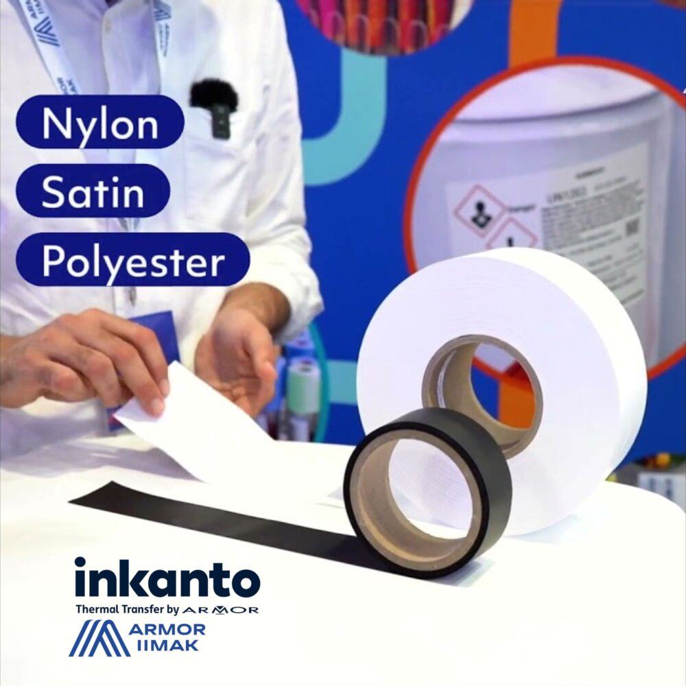 Etichete textile satin alb ATS602 40x200m ARMOR X00113ZA