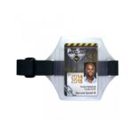 Holder ecuson IDC 30 tip banderolă de braț din vinil cu bandă elastică neagră 10 buc 1453604