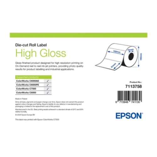 Etichete hârtie High Gloss 102x51 mm Epson 7113758