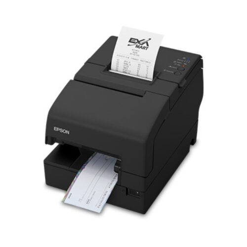 Imprimantă POS multifuncțională TM-H6000VI, 500 mm/s, MICR, USB + RS232 + Ethernet, cutter automat, neagră Epson C31CL25132