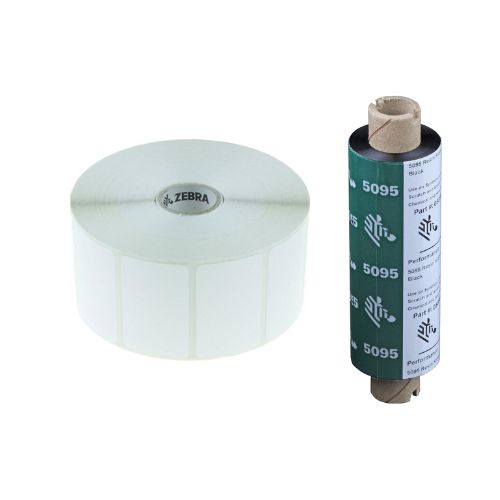 Kit Etichete sintetice 51 x 25mm Z-Ultimate 3000T + Ribbon Rasina 5095 Zebra ZipShipKit4