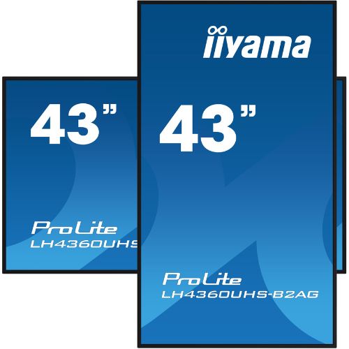 Display Digital Signage 43" 4K UHD Android 11, HDMI/USB, Wi-Fi, 24/7 - iiyama LH4360UHS-B2AG