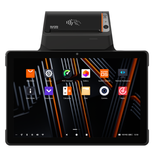 Terminal POS mobil, GMS, SS1104, 25,7cm, GPS, 2D, BT, Wi-Fi, 4G SUNMI V3 MIX P06090003