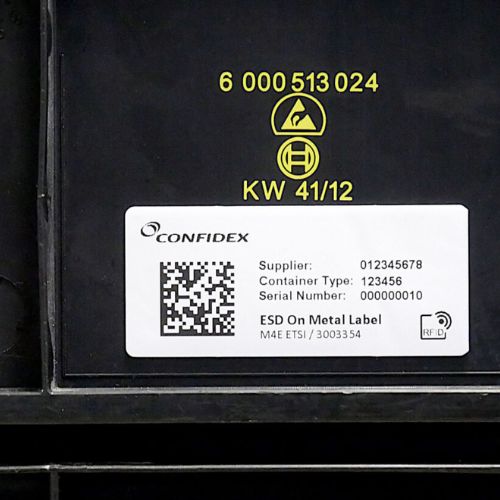 Tag RFID ESD On Metal Label M4E Encoded ETSI Confidex 3003457