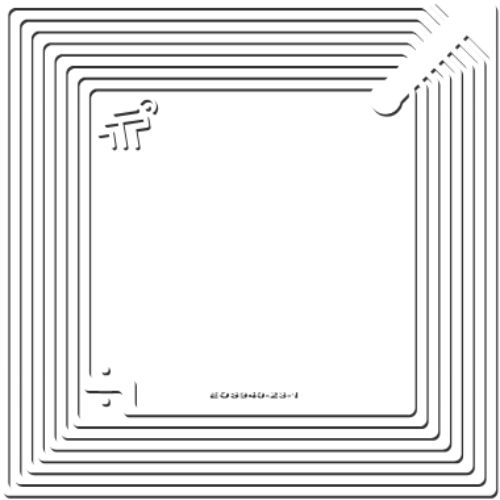 Tag RFID EOS-940 SLIX2 50x80 Wet Inlay TAGEOS 9400000002