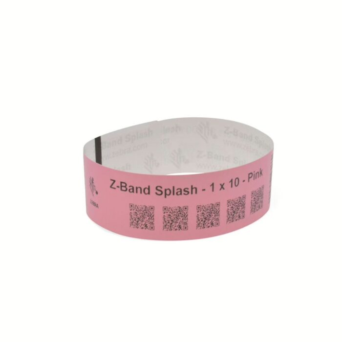 Brățări imprimantă 25.4x254mm Z-Band Splash (Roz) Zebra 10012718-5