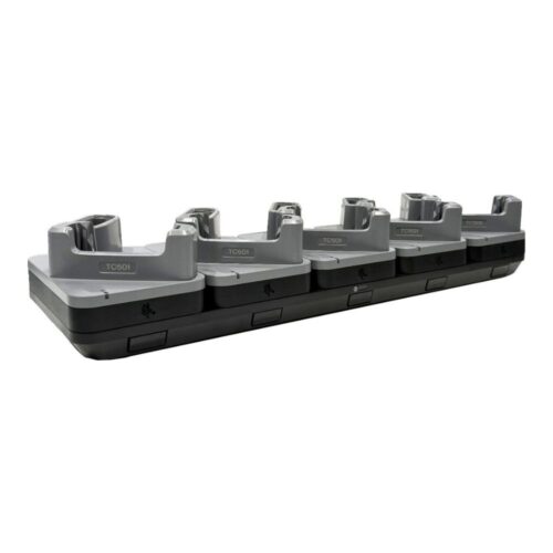Cradle Zebra CRD-TC5A-5SC5D5B, încărcare 5 terminale TC501 fără boot și 5 baterii