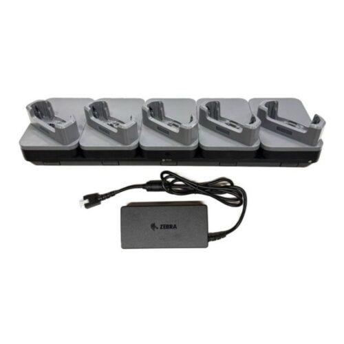 Cradle Zebra CRD-TC5AB-5SC5DF-1, încărcare rapidă și comunicație USB pentru 5 terminale TC501 cu boot