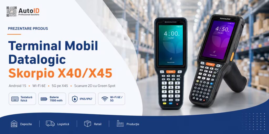 Prezentare produs Terminal Mobil Datalogic Skorpio X40/X45 Prezentare produs Terminal Mobil Datalogic Skorpio X40/X45