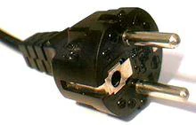Cablu AC cu împământare Europa și piețe indicate în PDF — 50-16000-220R – Zebra – 50-16000-220R