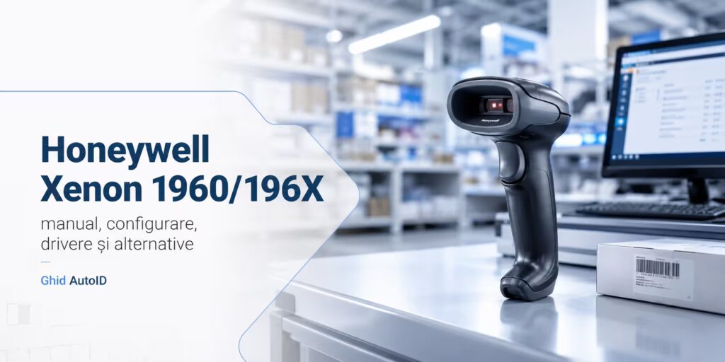 Scanner Honeywell Xenon 1960 196X cu manual de configurare pentru citire coduri de bare